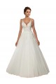 Avorio Abito da ballo Sottili Tulle Pizzo Boho Abiti da sposa Economici