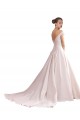 Avorio Linea A Raso Abiti da sposa Economici