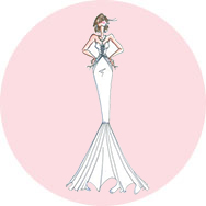 Stile sirena Abiti da sposa Economici